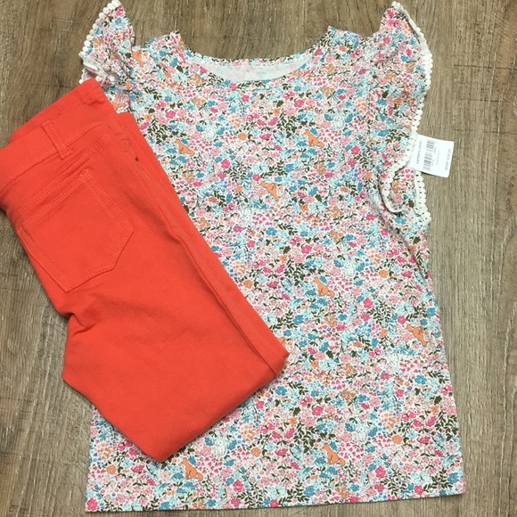 Carter's Other - Carter’s print top and matching pants